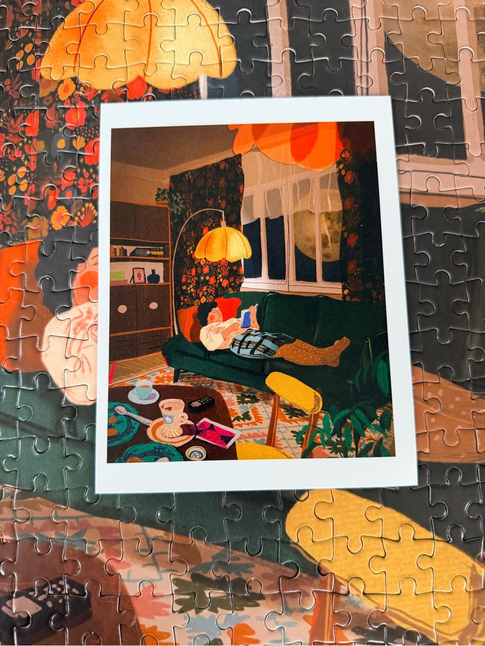 Cozy Living Room Art Print - September JIGGY of the month